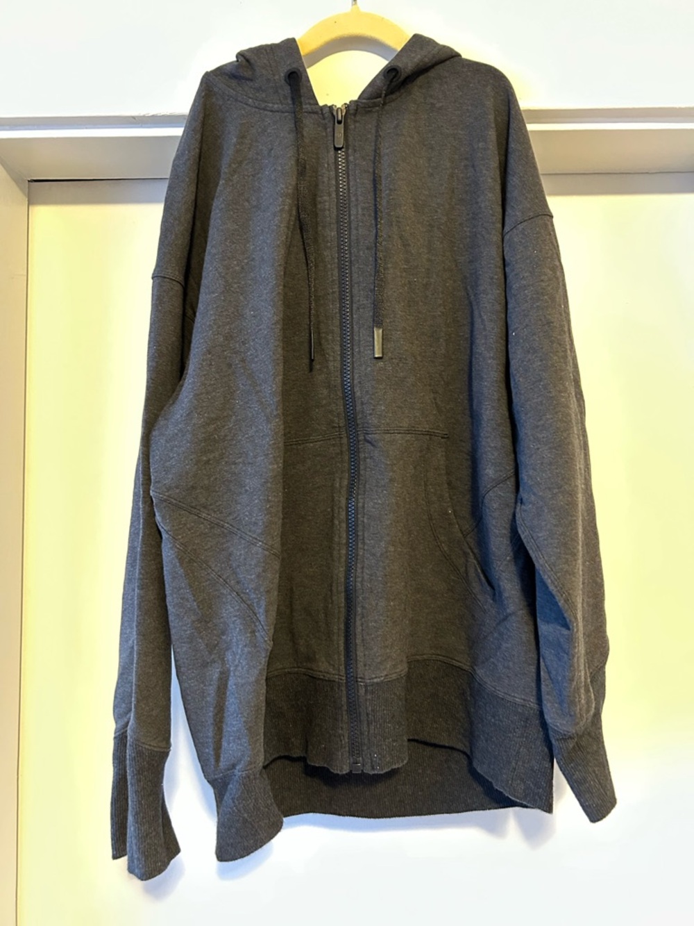 lululemon athletica Dark Heathered Grey Full Zip Hoodie